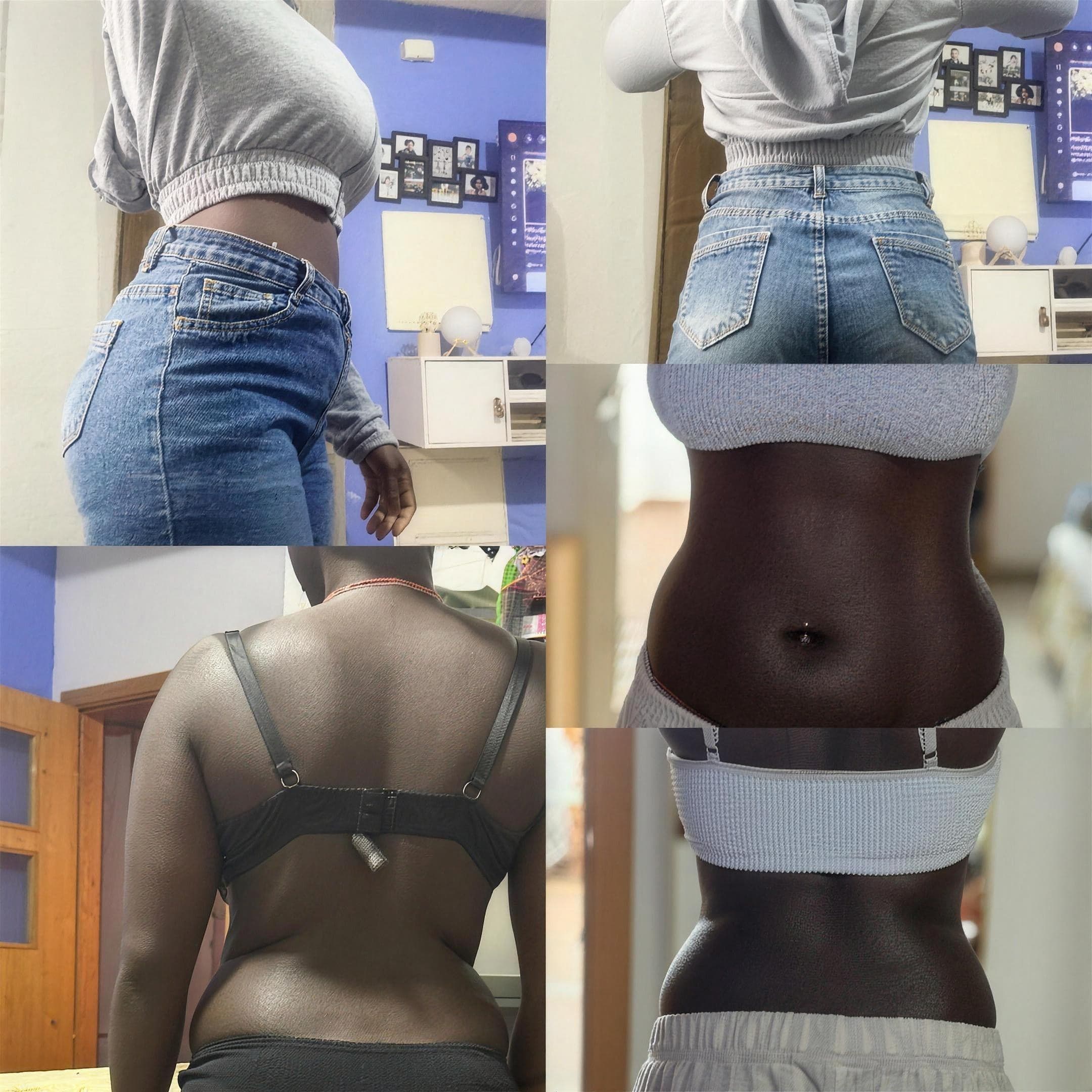 Resultado de aluna — antes e depois do acompanhamento
